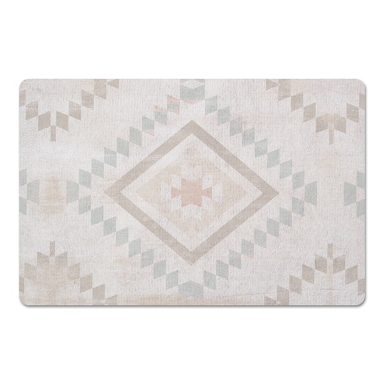 Muted Tribal Pattern Floor Mat